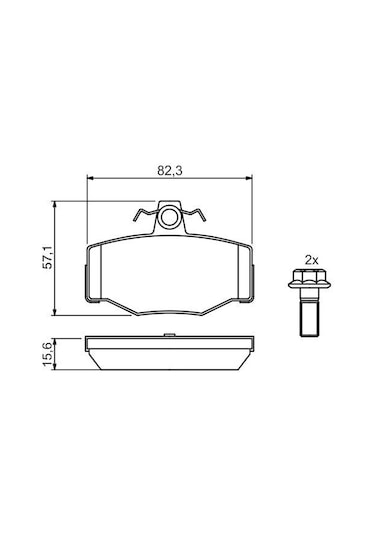 Nissan Primera 2.0 1997-2002 Bosch Arka Balata
