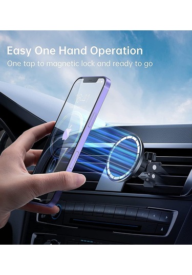 Manyetik Araç Telefon Tutucu, 360 Derece Dönüş - Araba İçin, Araç Telefonu Mıknatısı, Manyetik Araç Telefon Tutucu ⑤