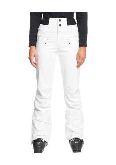 Roxy Kadın Snowboard Pantolonu Rising High Beyaz Beyaz Beyaz