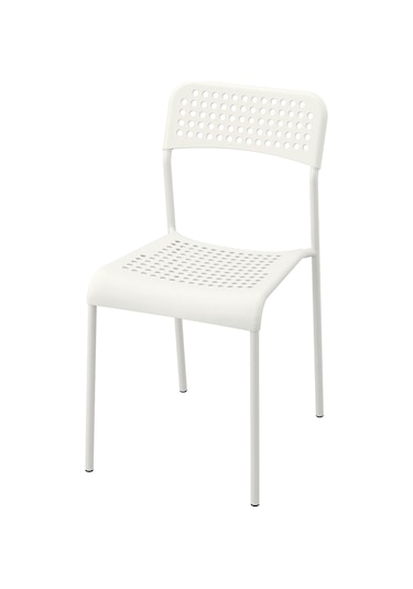 Plastik Sandalye, Beyaz Renk Meridyendukkan Salon-mutfak Sandalyesi