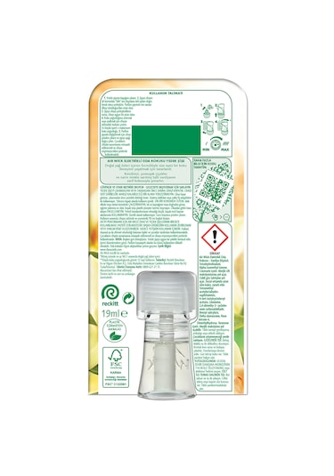 Air Wick Elektrikli Oda Kokusu Yedek Şişe Vanilya Esansiyel Yağlar İçerir 6 x 19 ML