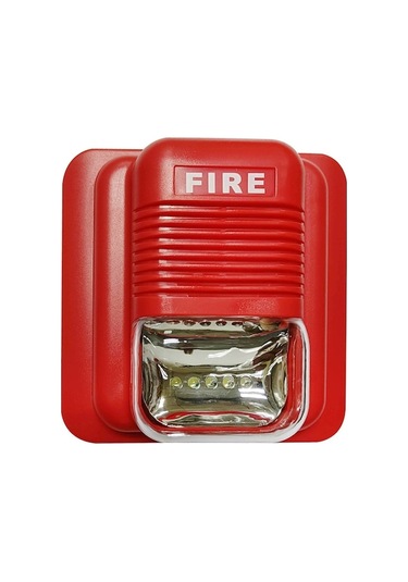 Yangın Alarmı Sireni Fa-01 - 100db Ses Ve Işık Uyarısı, Dc 9-24v, Abs Malzeme, Ofis/market/hotel Kullanıma Uygun
