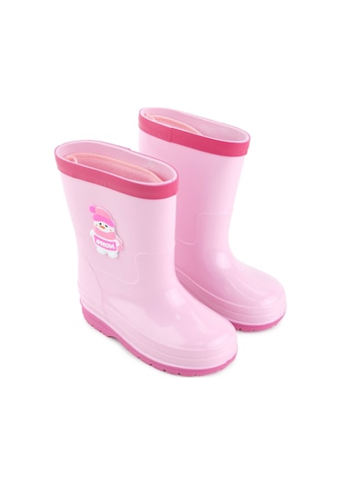 Gezer Kız Çocuk Kışlık İçinde Çıkarılabilir Ek Çoraplı Su Geçirmez Yağmur Bot Çizme Gc2kfm.00682.01.r90.g75 Pembe