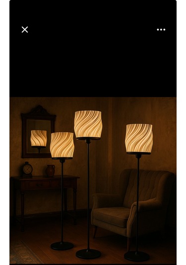 Luna Lambader Salon Oturma Odası Şık Modern Ahşap Ayaklı Şapka Kısmı Plastik Beyaz