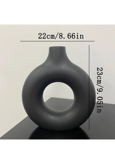 Luckysouk İskandinav Beyaz Çiçek Vazosu - Plastik Saksı Ve Dekorasyon Ürünü Chınamateryal: Plastik Açık Gri