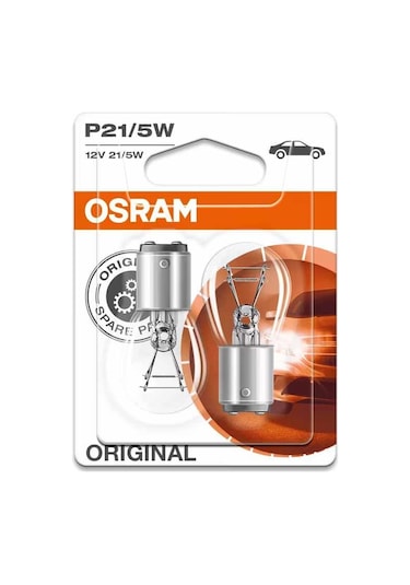 Osram Yardimci Sinyal Lamba Metal Tabanli P21 5w 7528-2bl