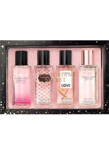 Bombshell Tease Love Bombshell Seduction Kadın Vücut Sprey Seti 4 x 75 ML