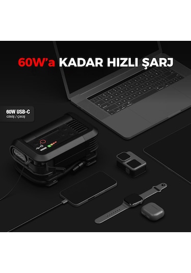 Noco Ax65 12v Lityum 2000amp Akıllı Akü Takviye + Pompa + Powerbank + Led Lamba