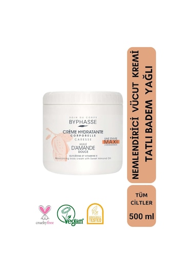 Nemlendirici Vücut Kremi Tatlı Badem Yağlı 500ml