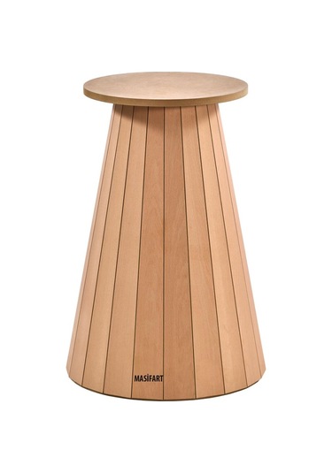 Masifart Bones Kayın Geniş Line Ayak Cilasız Ham Ahşap