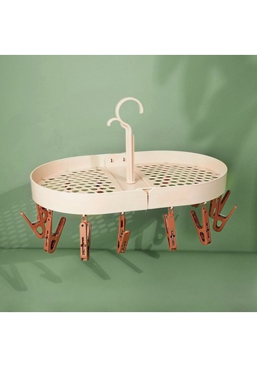 Katlanabilir Giysi Askısı Marka Kurutma Çorapları İç Çamaşırı Kurutma Askısı Klipsli Kurutma Depolama Eserleri Rüzgar Geçirmez Giysi Askısı C Diğer