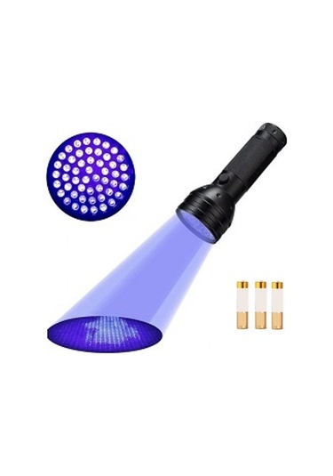 Uv 51 Led Mor işik Fener Sah-Te Para Bakteri Ultraviyole İdrar Siyah
