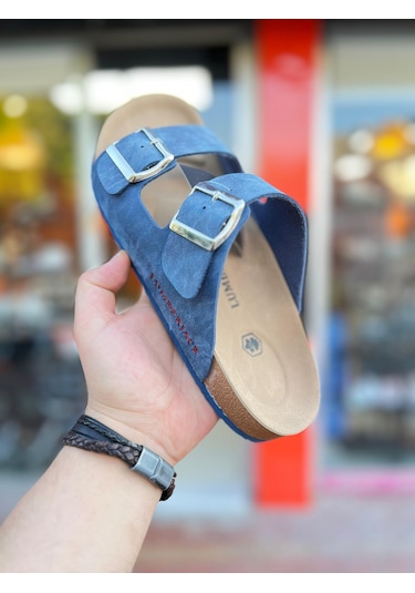 Lumberjck Erkek Mendy Günlük Havuz Plaj Deniz Terlik - Lacivert - 43 Lacivert