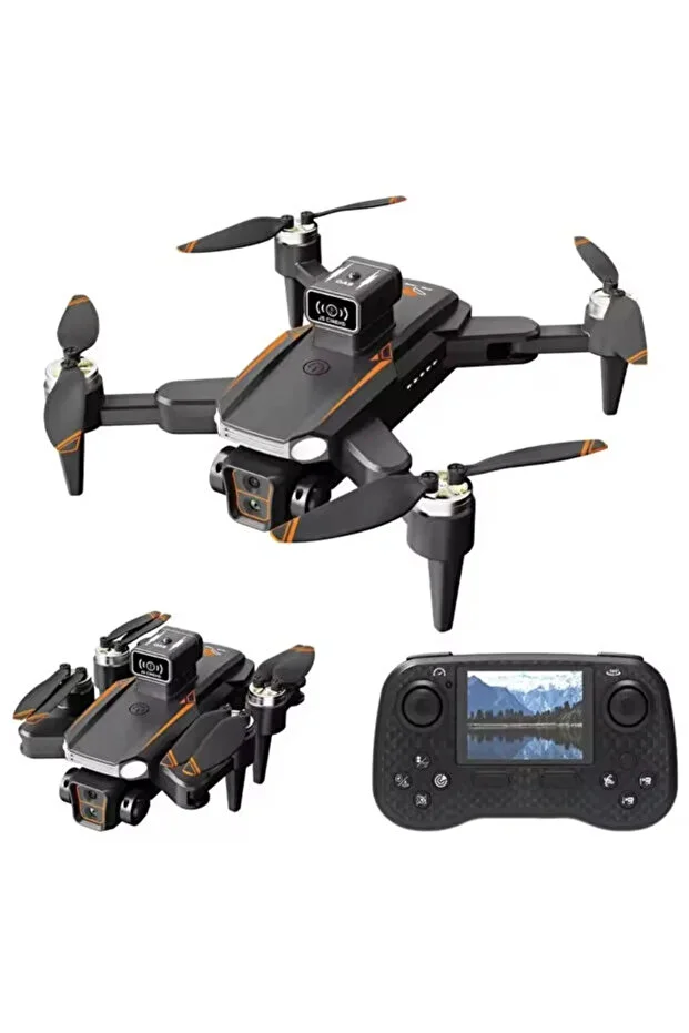 Js26h Drone 4k Hd Kamera Fırçasız Motor Engel Kaçınma Katlanabilir Uzaktan Kumandalı Drone