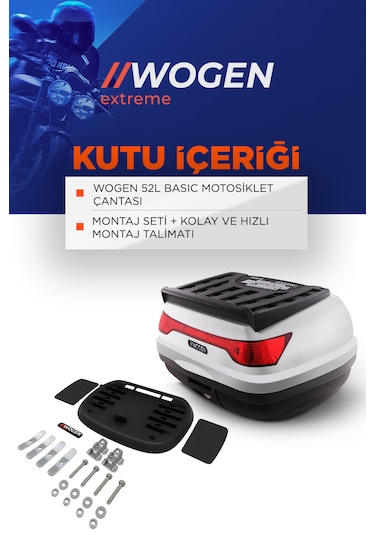 Wogen Wg52 Basic Arka Çanta Beyaz Beyaz