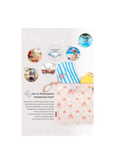 Proof Kirli Temiz Çantasi Cream Çok Renkli