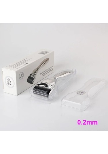Gümüş 0.2mm Derma Roller 1200 Mikro Iğneler Cilt Bakımı Terapi Sistemi Ve Evde Kullanım Için Saç Büyümesi Czmkem Çok Renkli