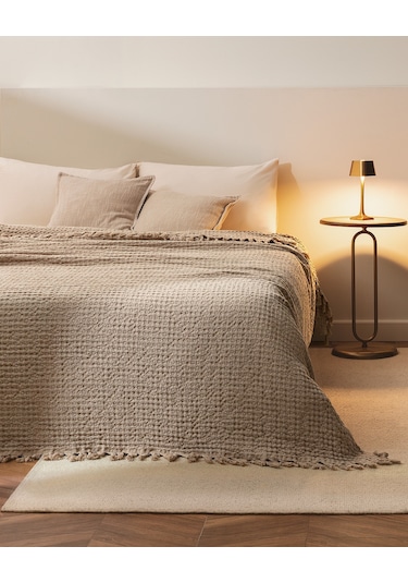 Madame Coco Mulette Tek Kişilik Yatak Örtüsü Yo0000000028 Tek Kişilik-bej Bej