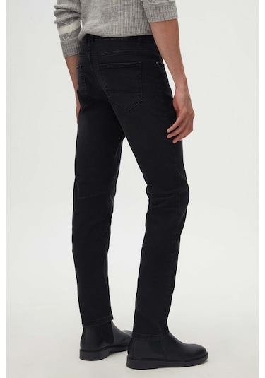 Ds Damat Slim Fit Antrasit Düz Jean Kot Beş Cepli Likralı Yıkamalı Denim Pantolon 6HCJ3ORT00102 Antrasit