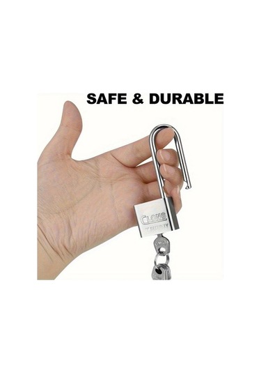 Besthome1 12 Adet Paslanmaz Çelik Kilit Uzun Dilli Anahtarlar, Ağır Hizmet Tipi Su Geçirmez