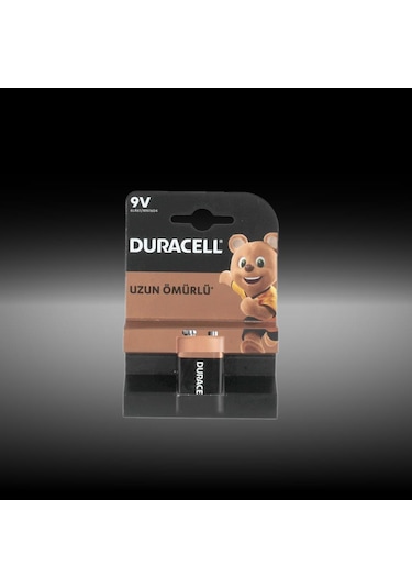 Duracell 9V Alkalin Pil (6LR61 / MN1604)