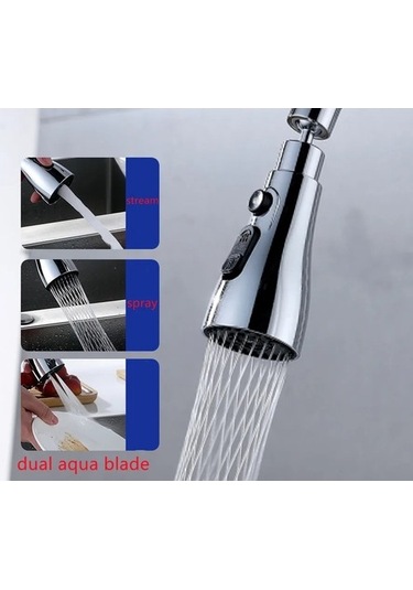 Joyhub Mingjin Shop2 Siyah Stil Evrensel Basınçlı Musluk Püskürtücü Anti-spla Derece Dönen Su Musluğu Üç Durak Su Tasarrufu Musluk Memesi Adaptörü Sar9yz Renkli Çok Renkli