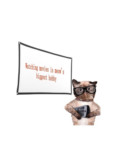 Novahub 72 İnç Taşınabilir Hd Projeksiyon Perdesi - 16:9 Sinema Kalitesi, Ev & Dış Mekan İçin