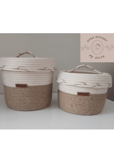 2'li Hasır Sepet Takımı, Saklama kutusu, Hediyelik, Organizer