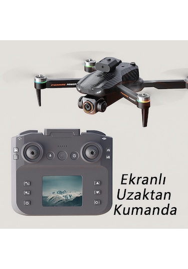 Ekranlı Kumandalı 2k Kameralı Akıllı Drone - Uzun Menzilli,