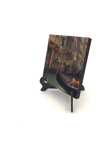 Venedik Görseli Baskılı Mdf Masaüstlük 10x10 763