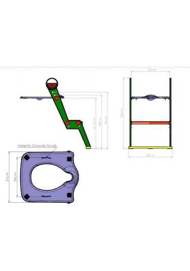 Moonstar MSR-13775 Çocuk Adaptörlü Klozet Kapağı Tuvalet Eğitici Alıştırıcı