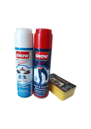3'Lü Show Süet Nubuk Sprey 250 Ml Lacivert Set Lacivert