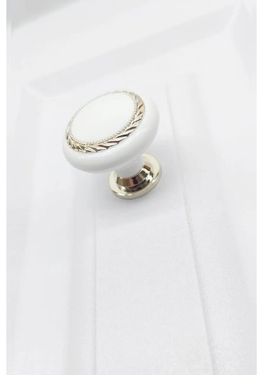 F Furnitura Klasik Mobilya Düğme Pimi 207132219 Beyaz