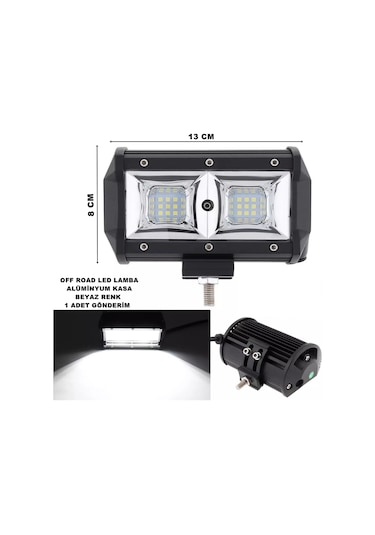 Off Road Power Led Lamba Beyaz Sabit Power Led 8 x 13 cm 1 Adet