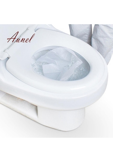 10 Tek Kullanımlık Klozet Kapağı Seyahat Taşınabilir Tuvalet Kağıdı Pedleri