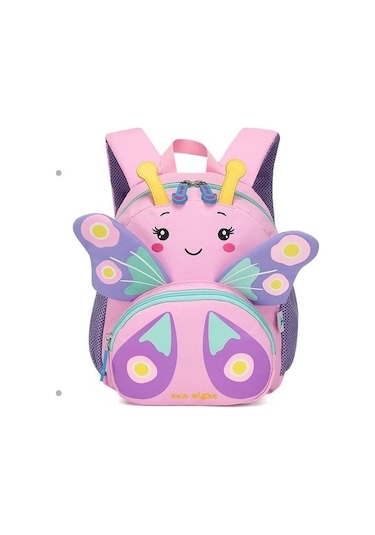 Marco Sevimli Karikatür Kelebek Anaokulu Sırt Çantası Ywhg16 Açık Pembe