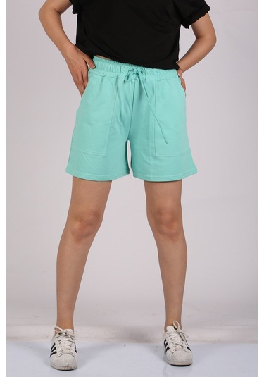 Madmext Mad Girls Mint Yeşili Şort Mg1185