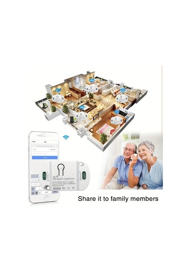 16a Wifi Akıllı Anahtar, 10a / 16a Kablosuz Uzaktan Kumanda İle Dweet Akıllı Yaşam Uygulaması Ve Alexa Google Ev
