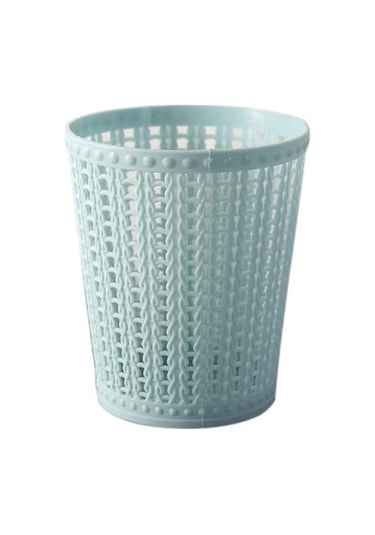 Mavi Masaüstü Mini Içi Boş Çöp Kutusu Çöp Sepeti Mutfak Oturma Odası Yatak Odası Çöp Kovası Mavi