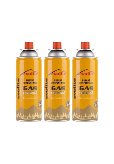 Evolite 227 Gr. Gaz Ocak Kartuşu 3 Adet Evo-009-a1