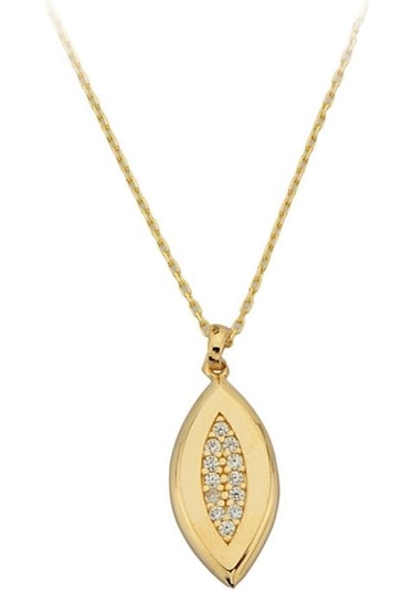 Altın Tasarım Kolye G11755