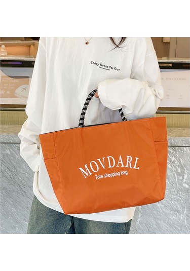 Springsun Büyük Kapasiteli Su Geçirmez Nilon Çanta - Günlük Alışveriş, İş Seyahati Ve Öğle Yemeği İçin, Lacivert 49 15 54cm