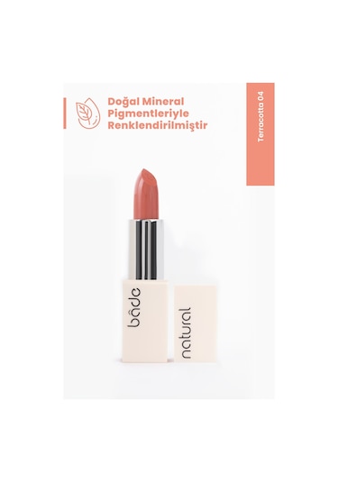 Bade Natural Nemlendirici Ruj Terracotta 04 %100 Doğal