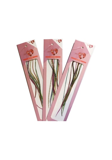 Prodiva Gerçek Sülün Tüyü.Saç Aksesuarı 14 Lü Karışık Renkler