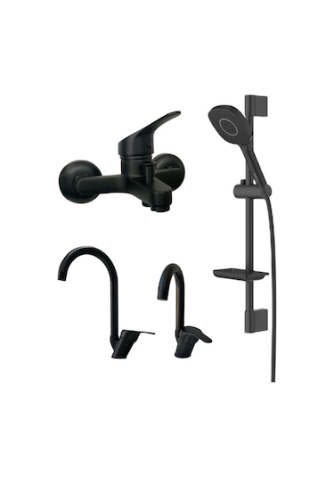 Armour Armatür Batarya Seti 4'lü Siyah Siyah