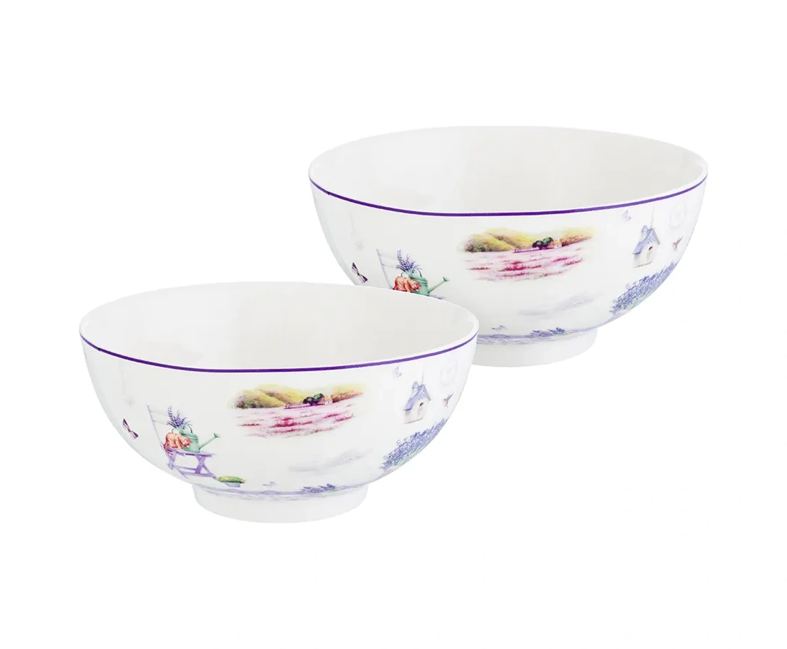 Elan Gallery Lavantalı Salata Kasesi 2 Adet, 700 Ml 14728084 Beyaz