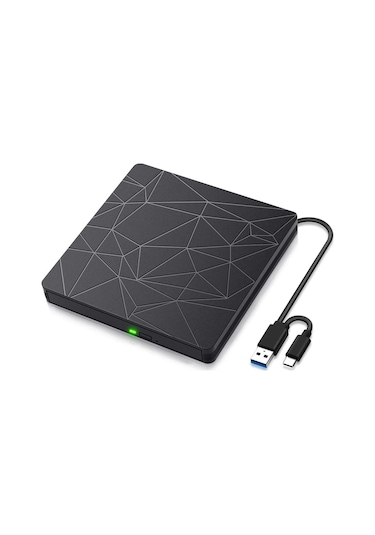 Sones Usb 3.0 Type-c Dvd Sürücüsü Sürücüsüz Yüksek Hızlı Okuma Yazma Kaydedici Cd Yazıcı Harici Dvd-rw Oynatıcı