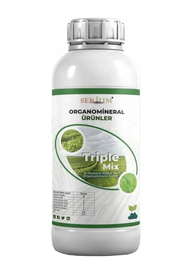 Serium Triple Mix İz Element Katkılı Organomineral Gübre 1lt 1 LT