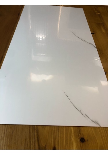 30x60cm Beyaz Mermer Desenli Yapışkanlı Banyo Wc Mutfak Paneli