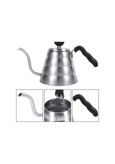 3. Nesil Kahve Demleme Seti - Pour Over 5Kupa+Filtre+Kettle+Kahve